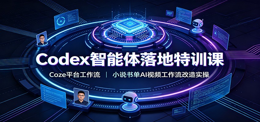 Codex智能体落地特训课：Coze平台工作流，小说书单AI视频工作流改造实操-云享网创