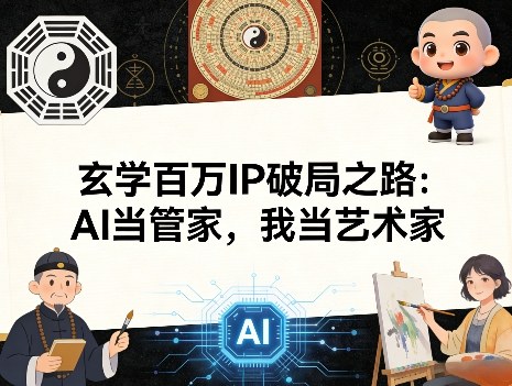 玄学百万IP破局之路：AI当管家，我当艺术家-云享网创