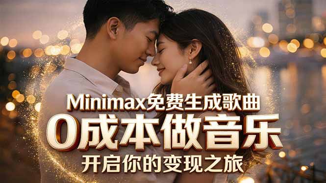 Minimax免费生成歌曲实测！0成本做音乐，说唱流行Lofi一键生成-云享网创