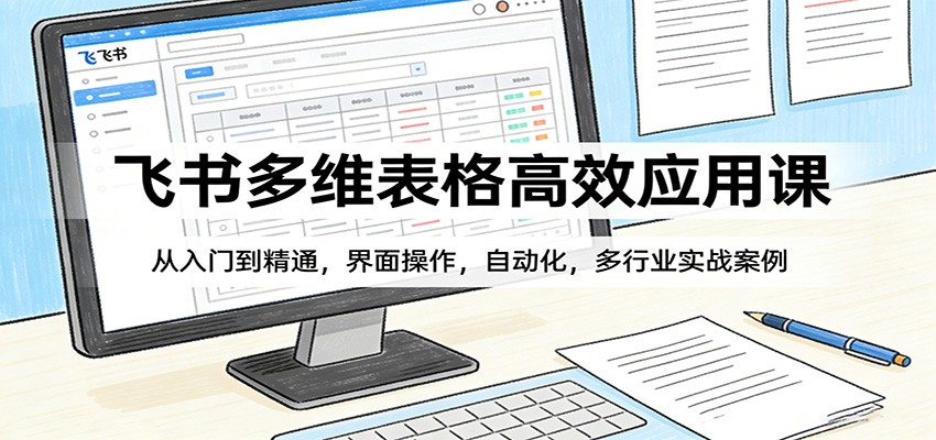 飞书多维表格高效应用课：从入门到精通，界面操作，自动化，多行业实战案例-云享网创