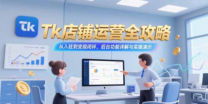 Tk店铺运营全攻略，从入驻到变现闭环，后台功能详解与实操演示-云享网创