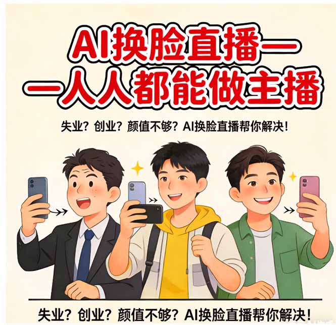 AI换脸直播，人人都能做主播-云享网创