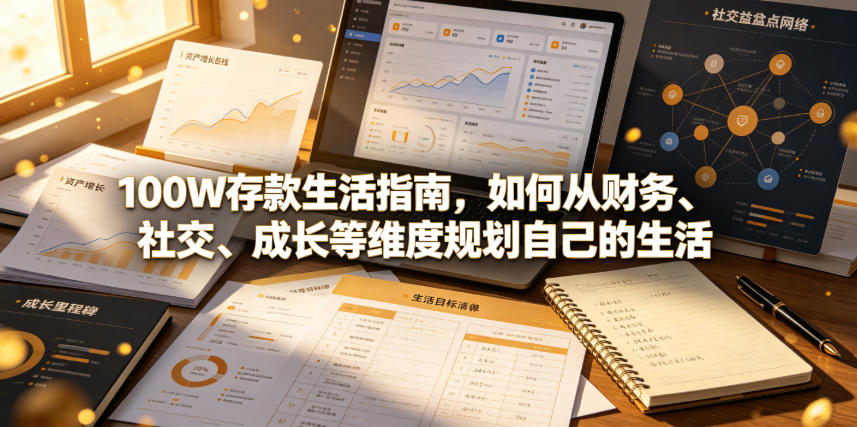 付费文章：100W存款生活指南，如何从财务、社交、成长等维度规划自己的生活-云享网创