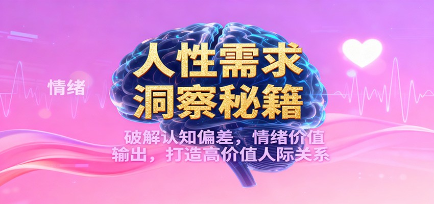 人性需求洞察秘籍,破解认知偏差,情绪价值输出,打造高价值人际关系-云享网创