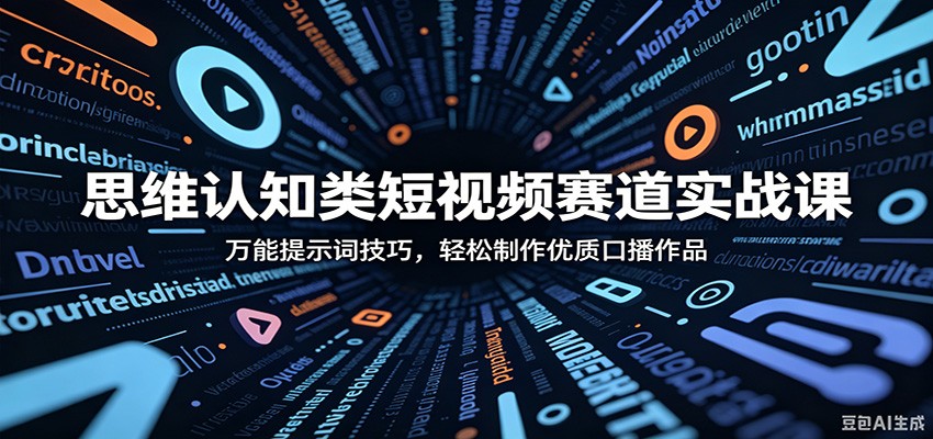 思维认知类短视频赛道实战课：万能提示词技巧，轻松制作优质口播作品-云享网创