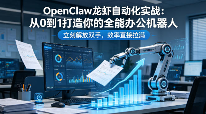 OpenClaw龙虾自动化实战：从0到1打造你的全能办公机器人，立刻解放双手，效率直接拉满-云享网创