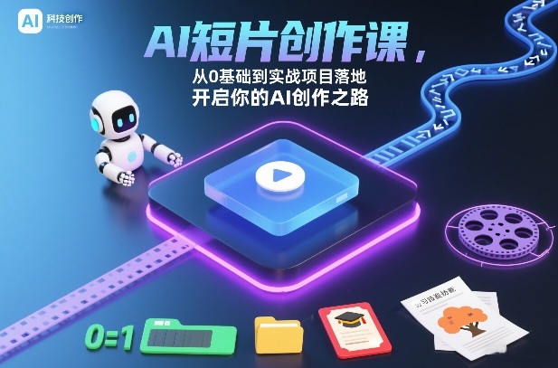 AI短片创作课，从0基础到实战项目落地，开启你的AI创作之路(更新)-云享网创