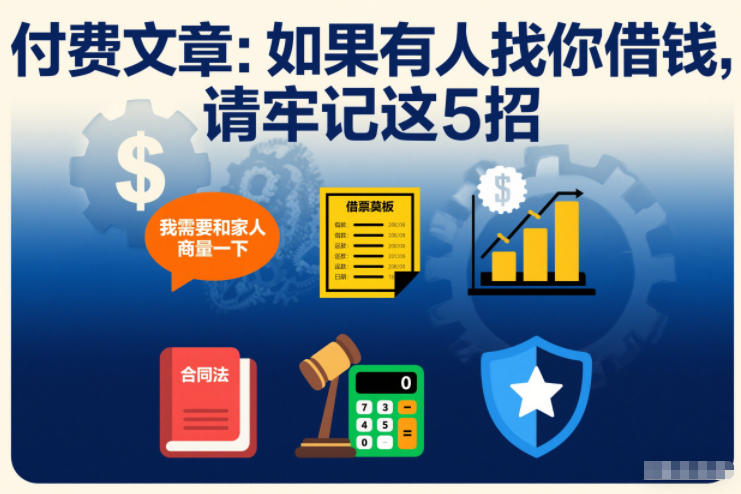 付费文章：如果有人找你借钱，请牢记这5招-云享网创