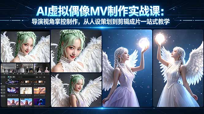 AI虚拟偶像MV制作实战教学：导演视角掌控制作，从人设策划到剪辑成片一站式教学-云享网创