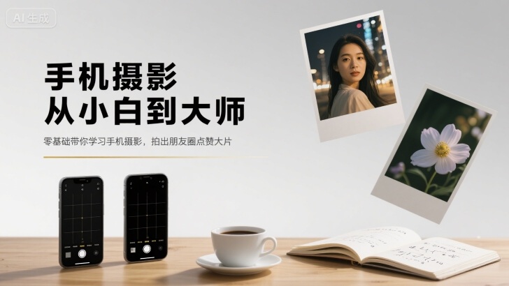 手机摄影从小白到大师，零基础带你学习手机摄影，拍出朋友圈点赞大片-云享网创