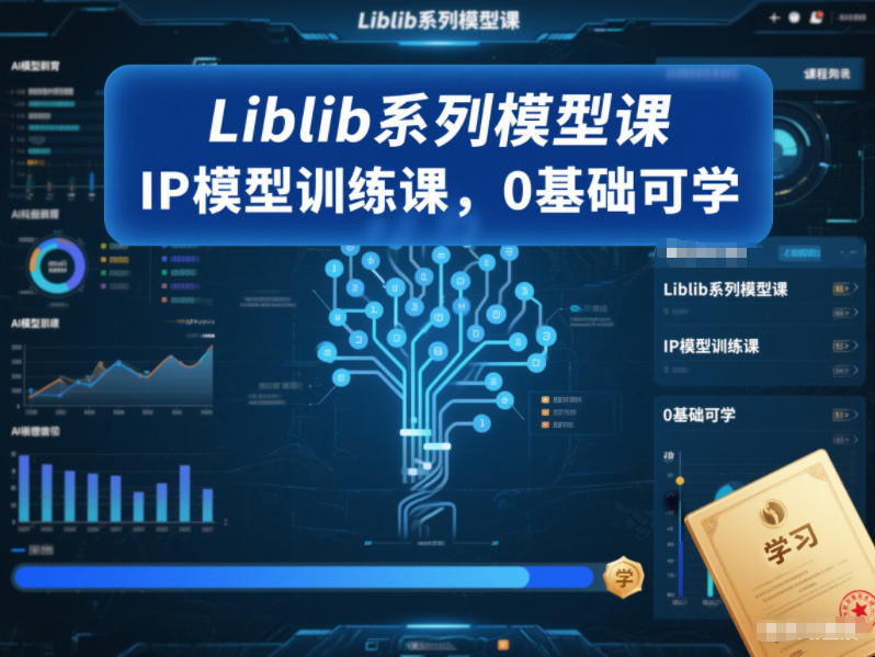 Liblib系列模型课，IP模型训练课，0基础可学-云享网创