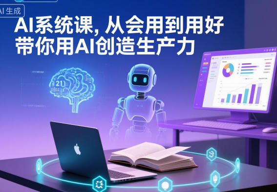 AI系统课,从会用到用好,带你用AI创造生产力-云享网创