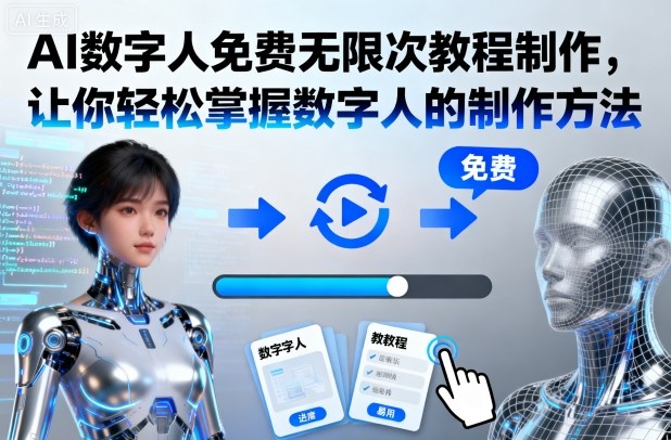 AI数字人免费无限次教程制作,让你轻松掌握数字人的制作方法-云享网创