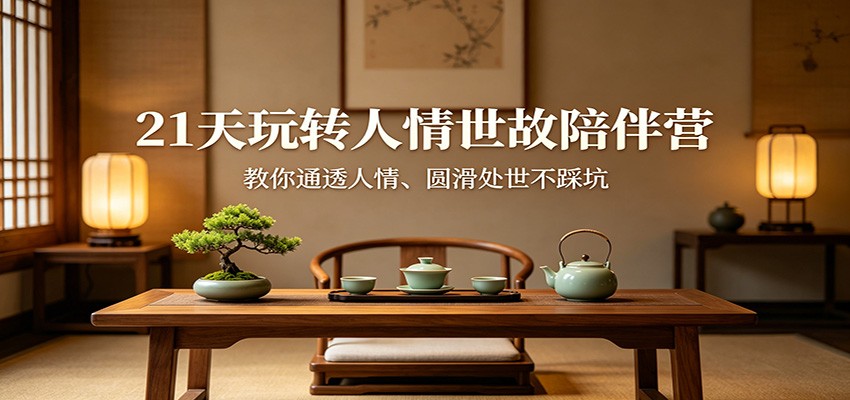 21天玩转人情世故陪伴营：教你通透人情、圆滑处世不踩坑-云享网创