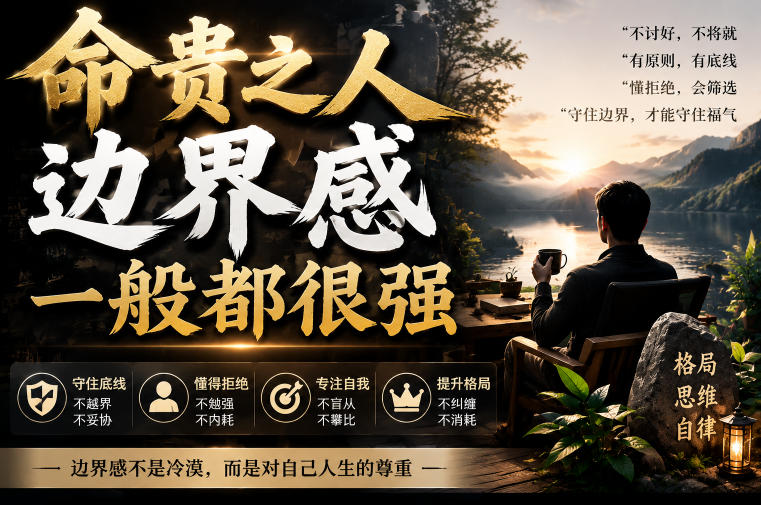 付费文章：命贵之人，边界感一般都很强-云享网创