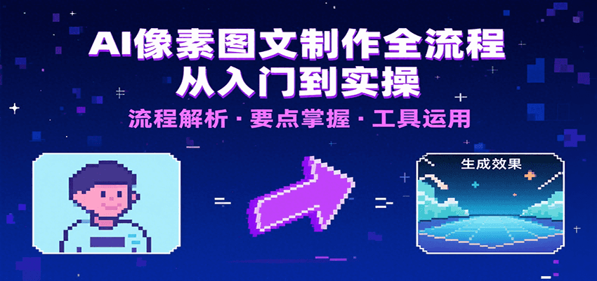 AI像素图文制作全流程：内容要点、文案选择及所用工具，助你快速入局-云享网创