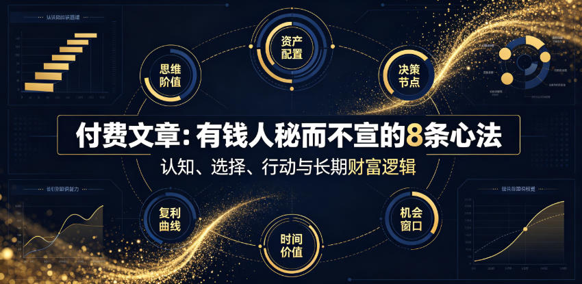 付费文章:有钱人秘而不宣的8条心法-云享网创