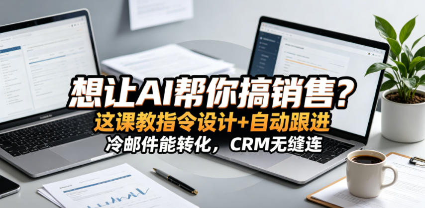 想让AI帮你搞销售？这课教指令设计+自动跟进，冷邮件能转化，CRM无缝连！【原创双语字幕】-云享网创