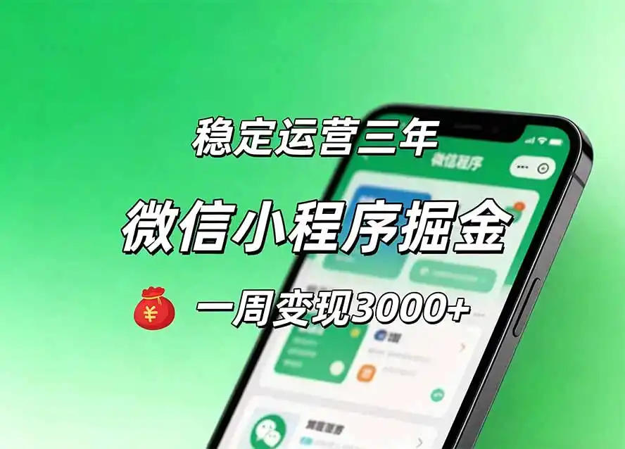 月收益稳定1W+的微信小程序，前期积累客户，后期躺平养老，小白轻松上手-云享网创