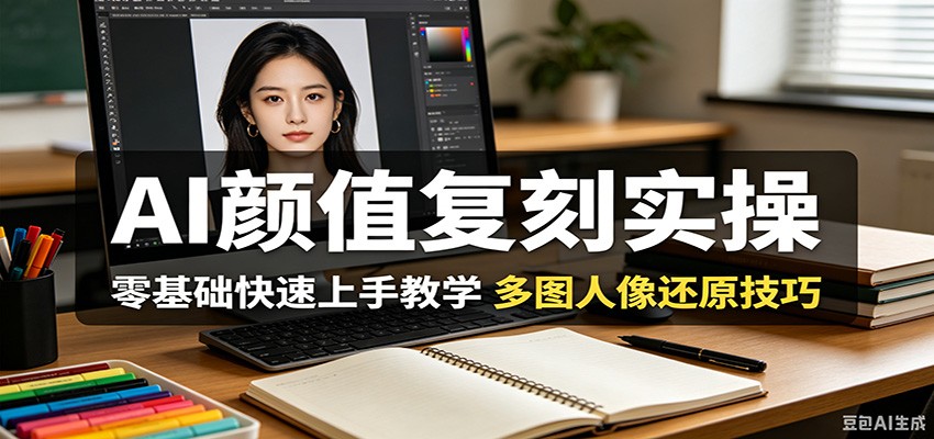 AI颜值复刻实操，零基础快速上手教学，多图人像还原技巧-云享网创