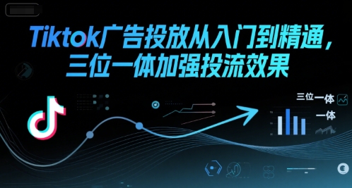 Tiktok广告投放从入门到精通，三位一体加强投流效果-云享网创