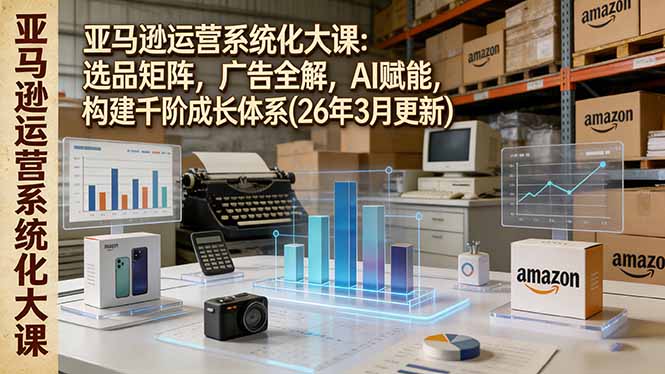 亚马逊运营系统化大课:选品矩阵,广告全解,AI赋能,构建千阶成长体系(26年3月更新-云享网创