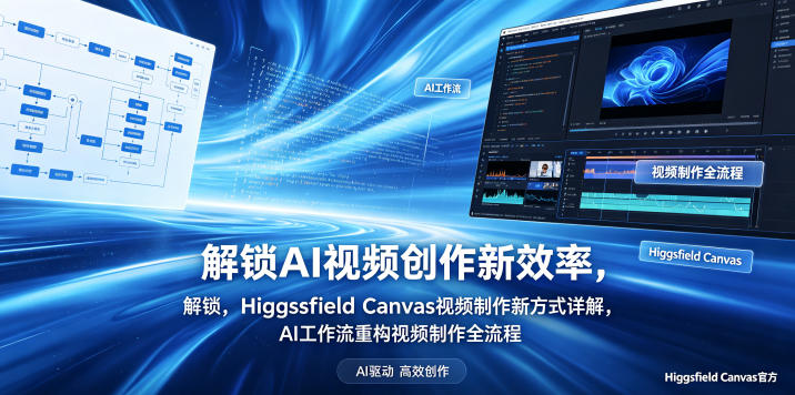 解锁AI视频创作新效率，Higgsfield Canvas视频制作新方式详解，AI工作流重构视频制作全流程-云享网创