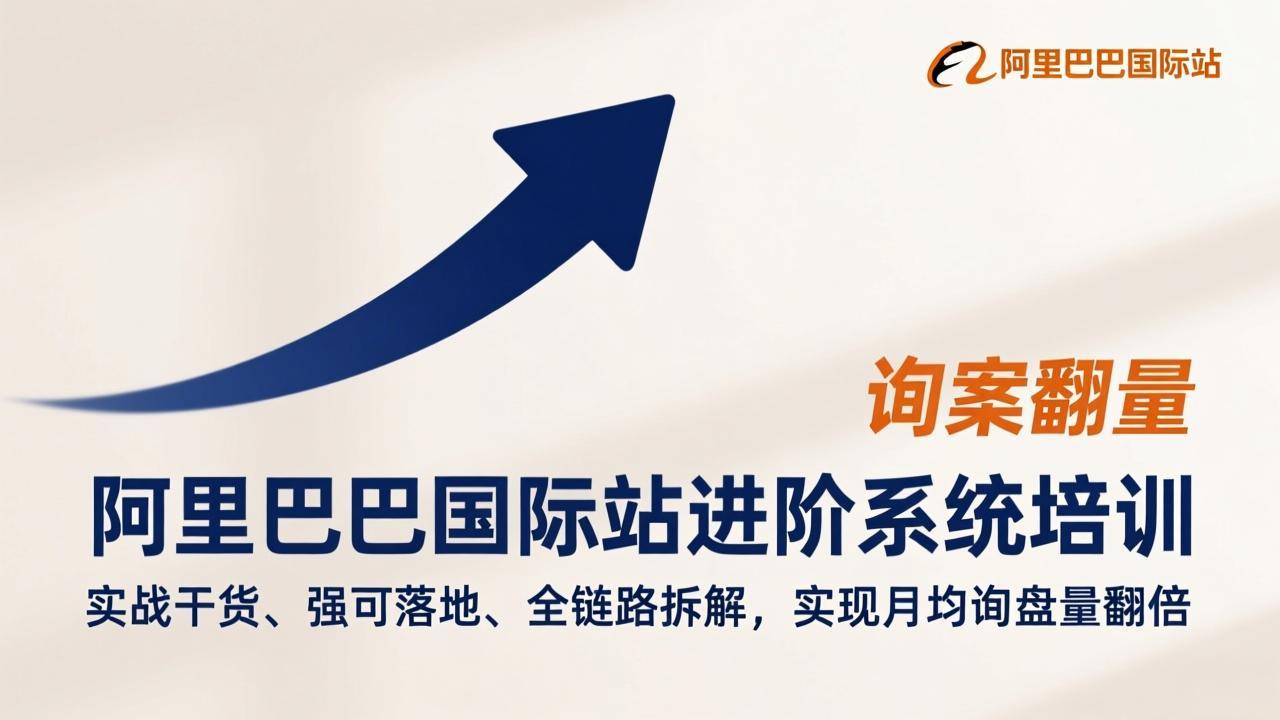 阿里巴巴国际站进阶系统培训，实战干货、强可落地、全链路拆解，实现月均询盘量翻倍-云享网创