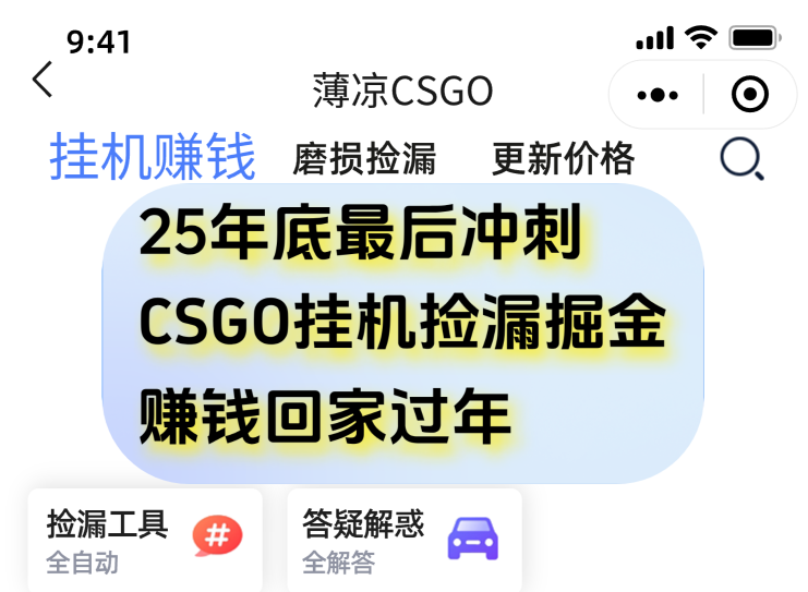 用CSGO游戏挂机捡漏掘金赚钱掘金,一部手机轻松日入500+-云享网创
