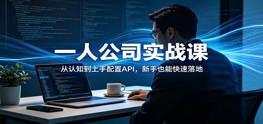 一人公司实战课:从认知到上手配置API,新手也能快速落地-云享网创