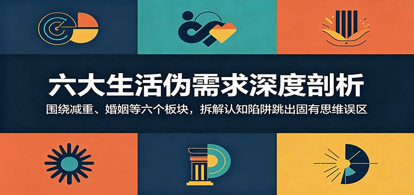 六大生活伪需求深度剖析：围绕减重、婚姻等六个板块，拆解认知陷阱跳出固有思维误区-云享网创