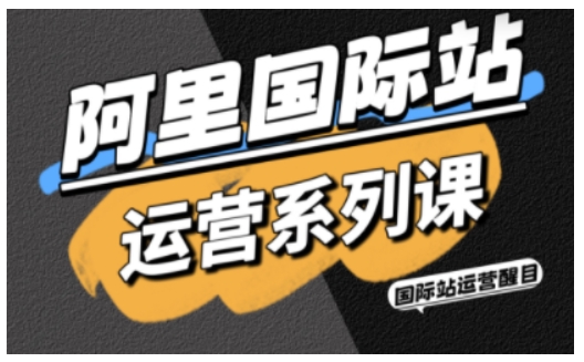 阿里国际站运营系列课，涵盖精准引流、直通车与全站推实战SOP，搭配AI效率工具包与高阶增长玩法(更新)-云享网创