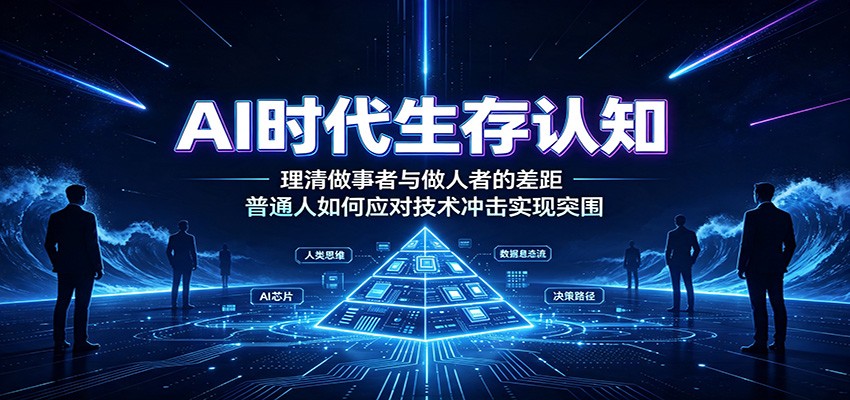 AI时代生存认知:理清做事者与做人者的差距,普通人如何应对技术冲击实现突围-云享网创