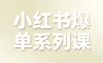 小红书爆单系列课，聚焦小红书电商全链路增长(更新)-云享网创