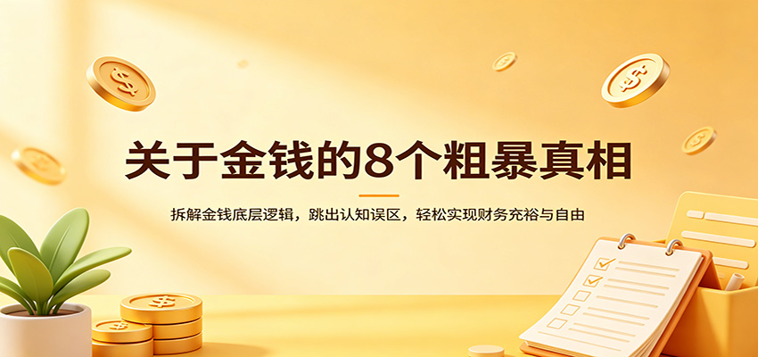 关于金钱的8个粗暴真相：拆解金钱底层逻辑，跳出认知误区，轻松实现财务充裕与自由-云享网创
