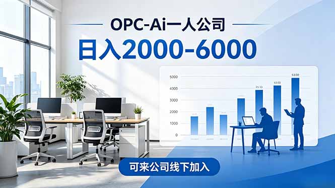 2026创业新风口—OPC一人公司模式震撼首发！日收益2000-6000+，项目绿色长久，安全稳健，合…-云享网创
