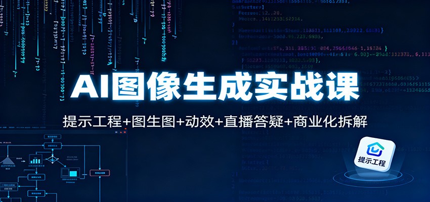 AI图像生成实战课:提示工程+图生图+动效+直播答疑+商业化拆解-云享网创