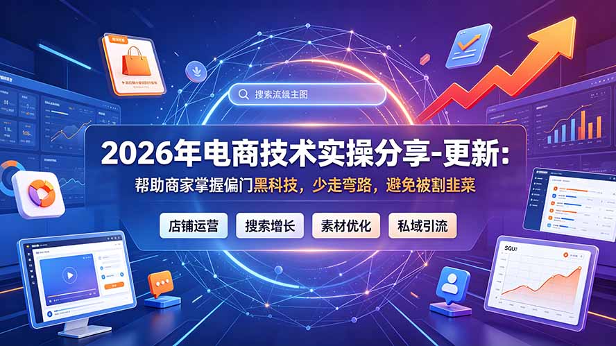 2026年电商技术实操分享-更新7月：帮助商家掌握偏门黑科技，少走弯路，避免被割韭菜-云享网创