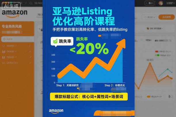 亚马逊Listing优化高阶课程,手把手教你策划高转化率、低跳失率的listing-云享网创