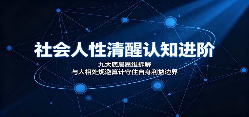 社会人性清醒认知进阶:九大底层思维拆解,与人相处规避算计守住自身利益边界-云享网创