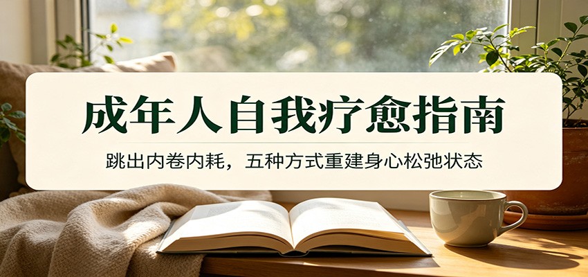 成年人自我疗愈指南:跳出内卷内耗,五种方式重建身心松弛状态-云享网创
