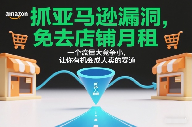 抓亚马逊漏洞，免去店铺月租，一个流量大竞争小，让你有机会成大卖的赛道-云享网创