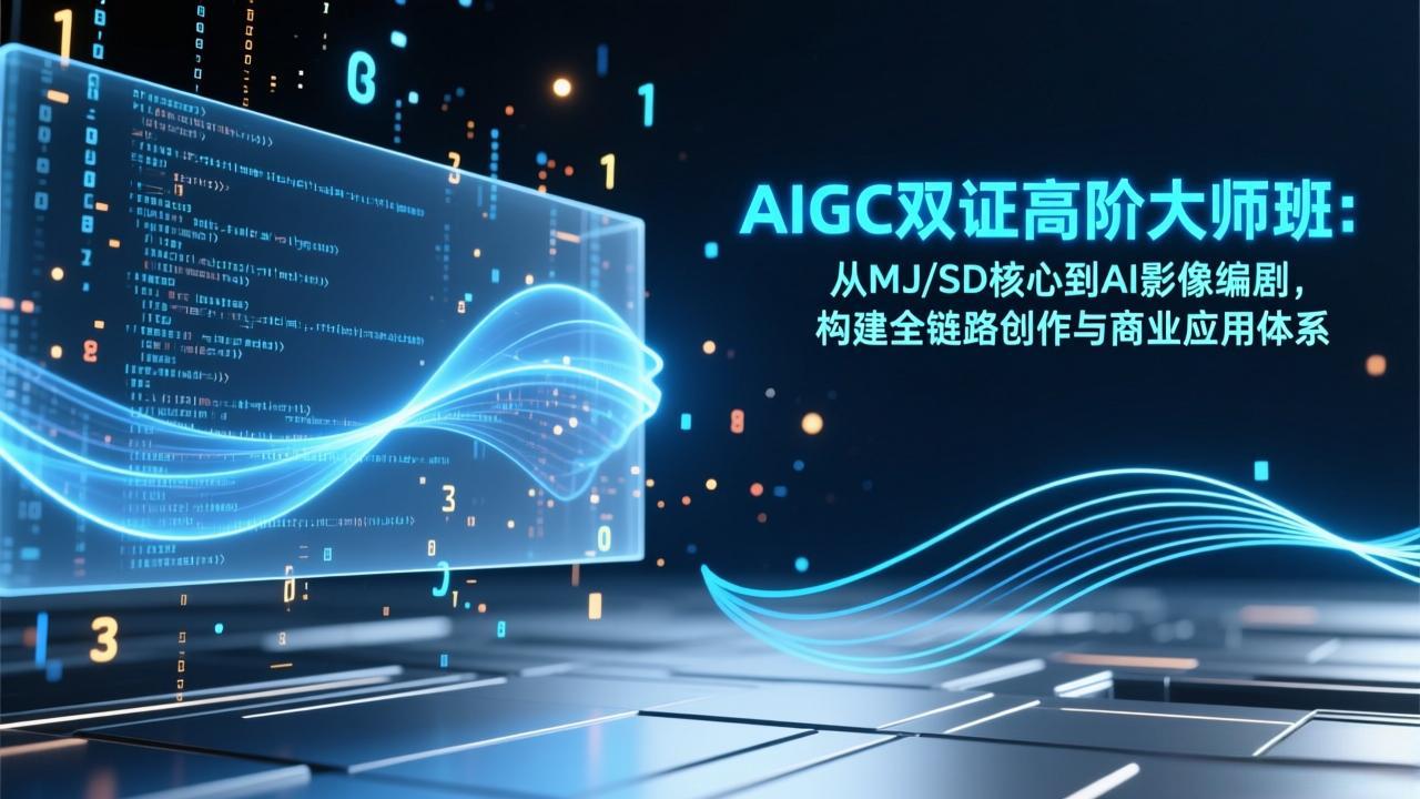 AIGC双证高阶大师班：从MJ/SD核心到AI影像编剧，构建全链路创作与商业应用体系-云享网创