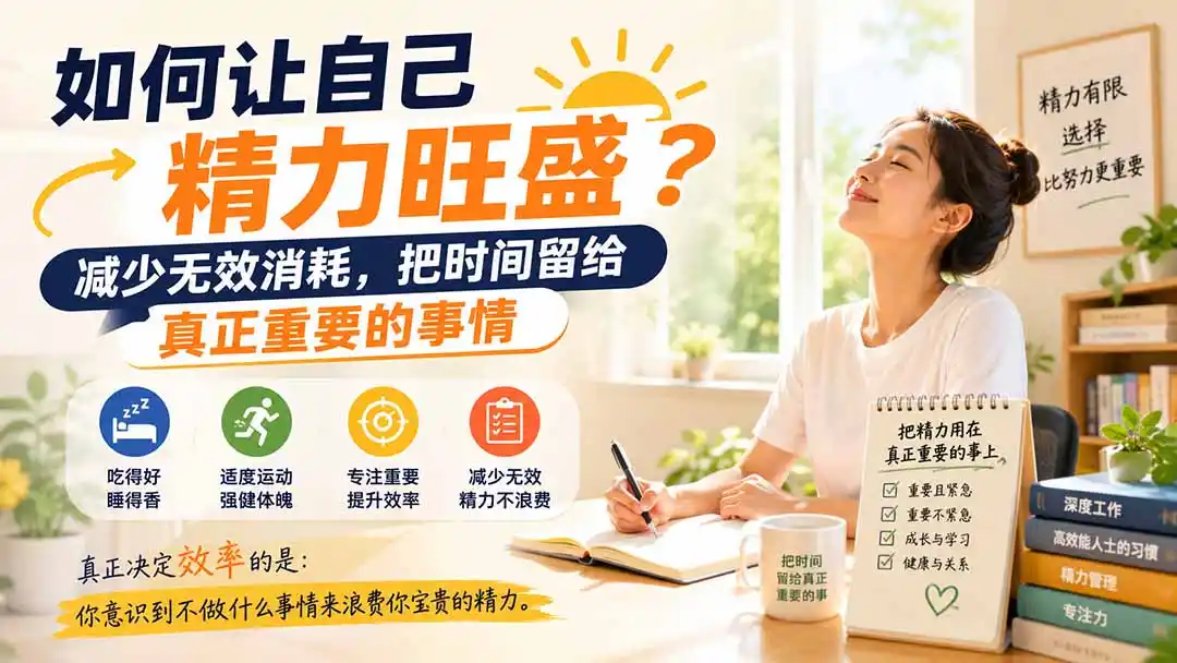 付费文章:如何让自己精力旺盛?减少无效消耗,把时间留给真正重要的事情-云享网创