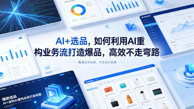 AI+选品,如何利用AI重构业务流打造爆品,高效不走弯路-云享网创