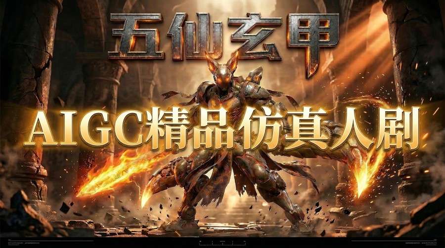 AIGC精品仿真人短剧教学，以五仙玄甲风为例展示保姆级实操教学-云享网创