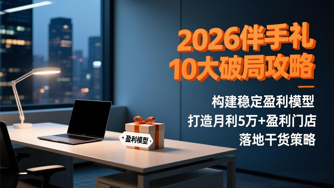 2026伴手礼10大破局攻略：构建稳定盈利模型，打造月利5万+盈利门店，落地干货策略-云享网创
