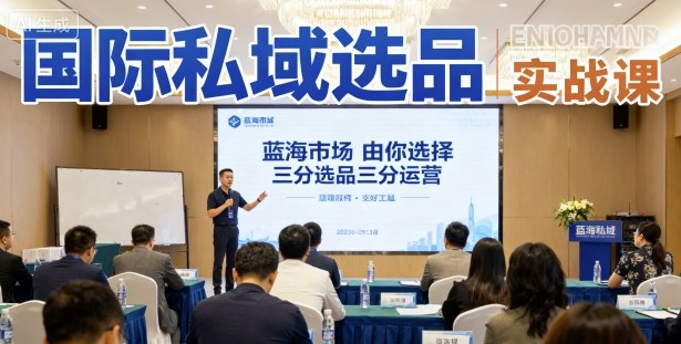 国际私域选品实战课，蓝海市场由你选择，七分选品三分运营-云享网创
