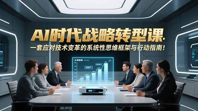 AI时代战略转型课：一套应对技术变革的系统性思维框架与行动指南！-云享网创